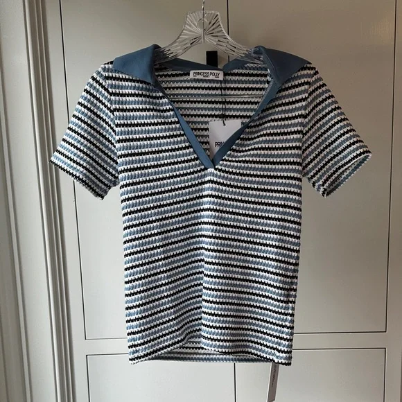 Princess Polly Striped Navy and White Set - Picture 2 of 5